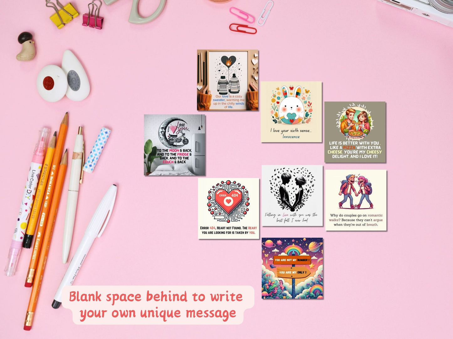 Greetsy 48 Pieces Romantic Love Notes Greeting Cards | Express Love | Marriage Proposal | Valentine's Day | Wedding | Engagement
