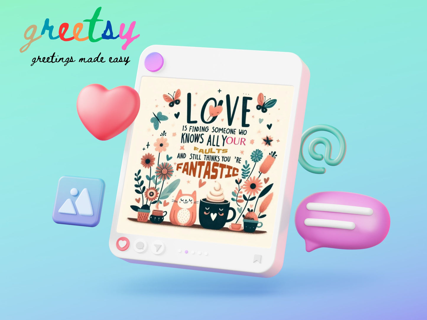Greetsy 48 Pieces Romantic Love Notes Greeting Cards | Express Love | Marriage Proposal | Valentine's Day | Wedding | Engagement