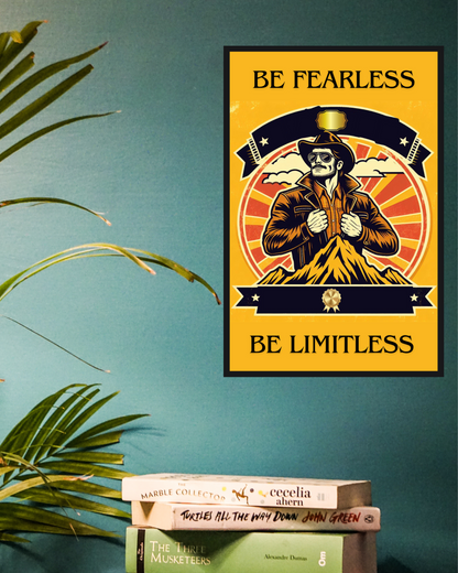 Greetsy Inspire 2 Aspire Futuristic Motivational Posters | 350 GSM Art Quality | Matte Finish | Set of 12 | A4 Size | Vibrant, Uplifting Quotes | Punk & Techno Art for Office, Home & Gifting