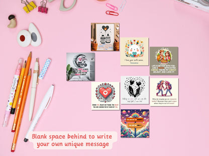 Greetsy 48 Pieces Romantic Love Notes Greeting Cards | Express Love | Marriage Proposal | Valentine's Day | Wedding | Engagement