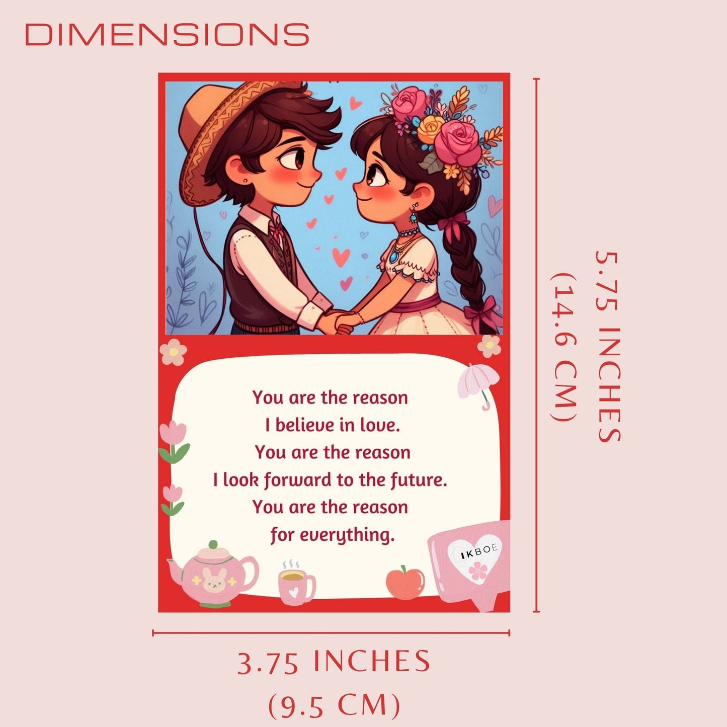 Greetsy Set of 18 Romantic Love Story Cards | Gift for Date, Valentine’s Day, Proposal, Engagement Day, Wedding Day, Birthday, Anniversary | Greeting for Husband, Wife, Boyfriend, Girlfriend