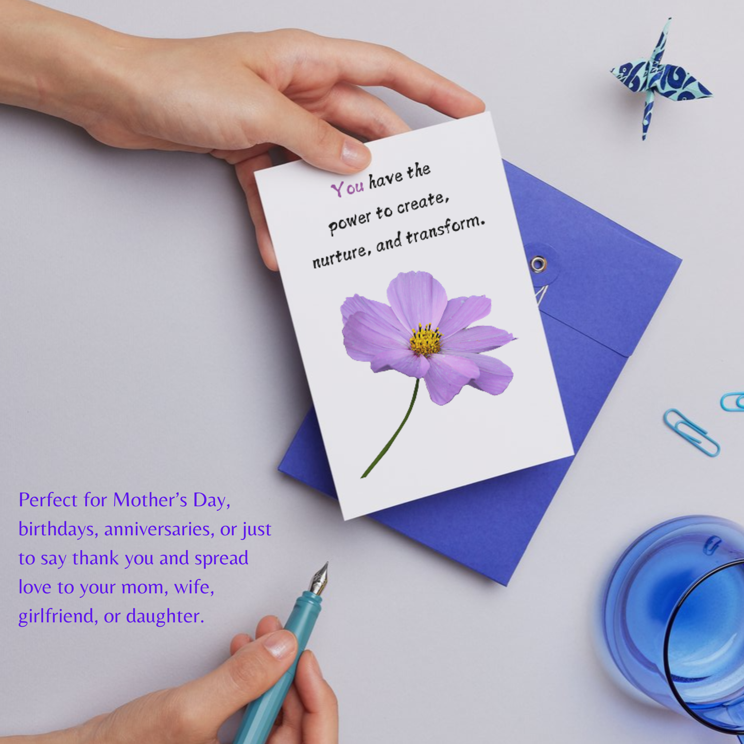 Greetsy Set of 18 Flower Story Inspire Self-Care & Affirmation Cards for Women - Positive Thinking, Body & Mind Positivity, Self-Love & Motivation | Cute, Colorful Gift for Moms, Wives, Girlfriends & Daughters - Perfect for Birthdays & Mother's Day