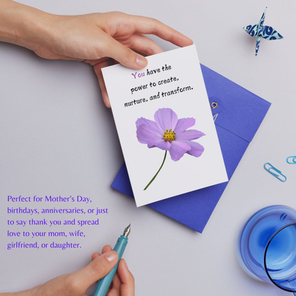Greetsy Set of 18 Flower Story Inspire Self-Care & Affirmation Cards for Women - Positive Thinking, Body & Mind Positivity, Self-Love & Motivation | Cute, Colorful Gift for Moms, Wives, Girlfriends & Daughters - Perfect for Birthdays & Mother's Day